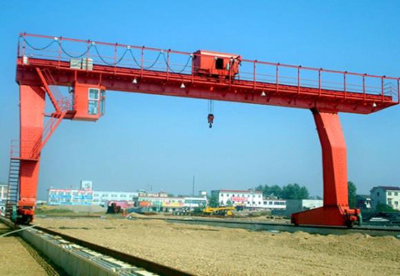 L-lagaður leggur Single Girder Gantry Crane með Winch